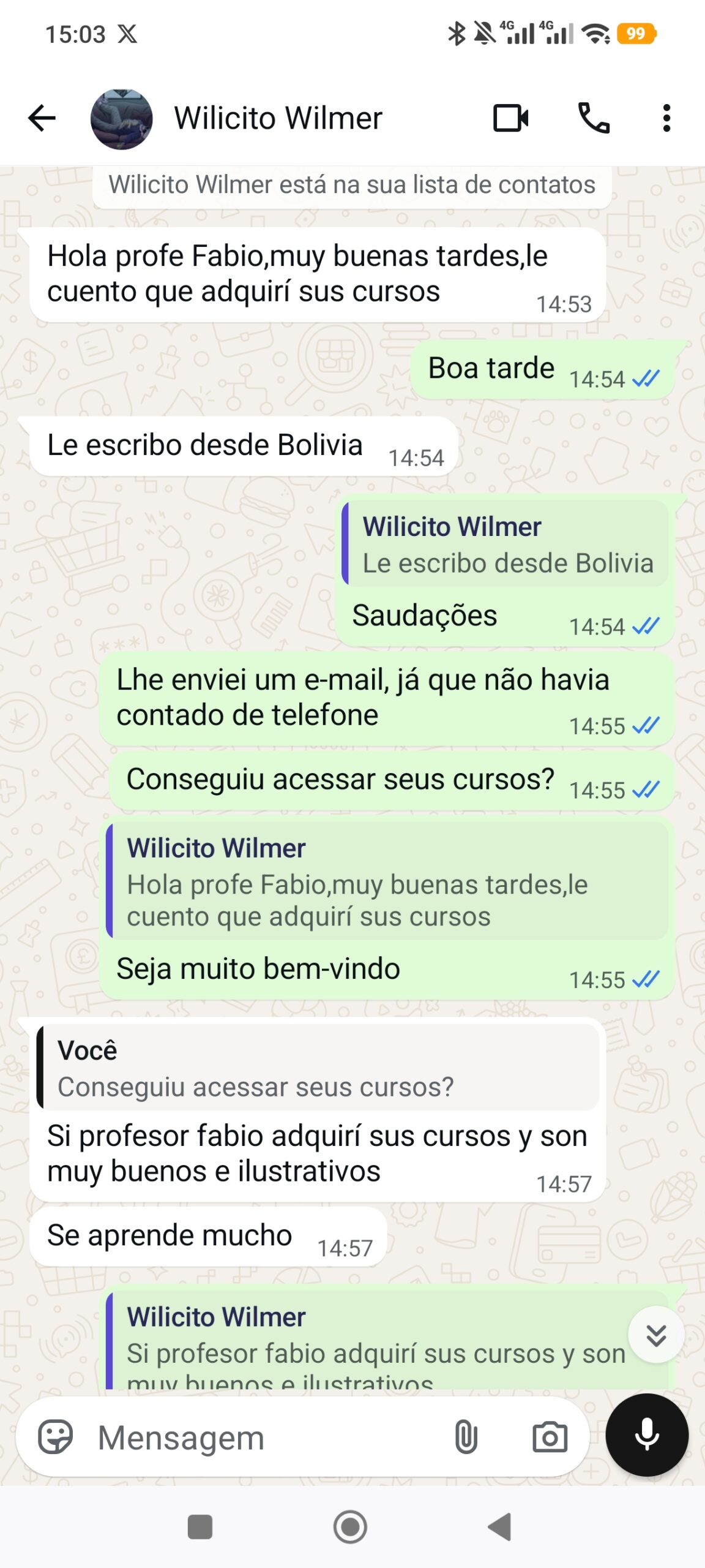 prova ponto cadeia